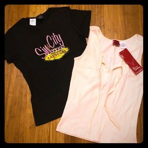 2 NEW Juniors Knit Tops Shirts  M  Levi’s